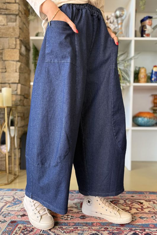 Billie Quirky Crop Barrel Jean Denim